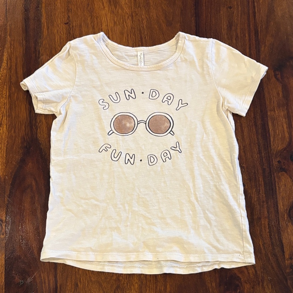 Rylee + Cru Girls “Sun Day Fun Day” Kids 6-7 T-Shirt